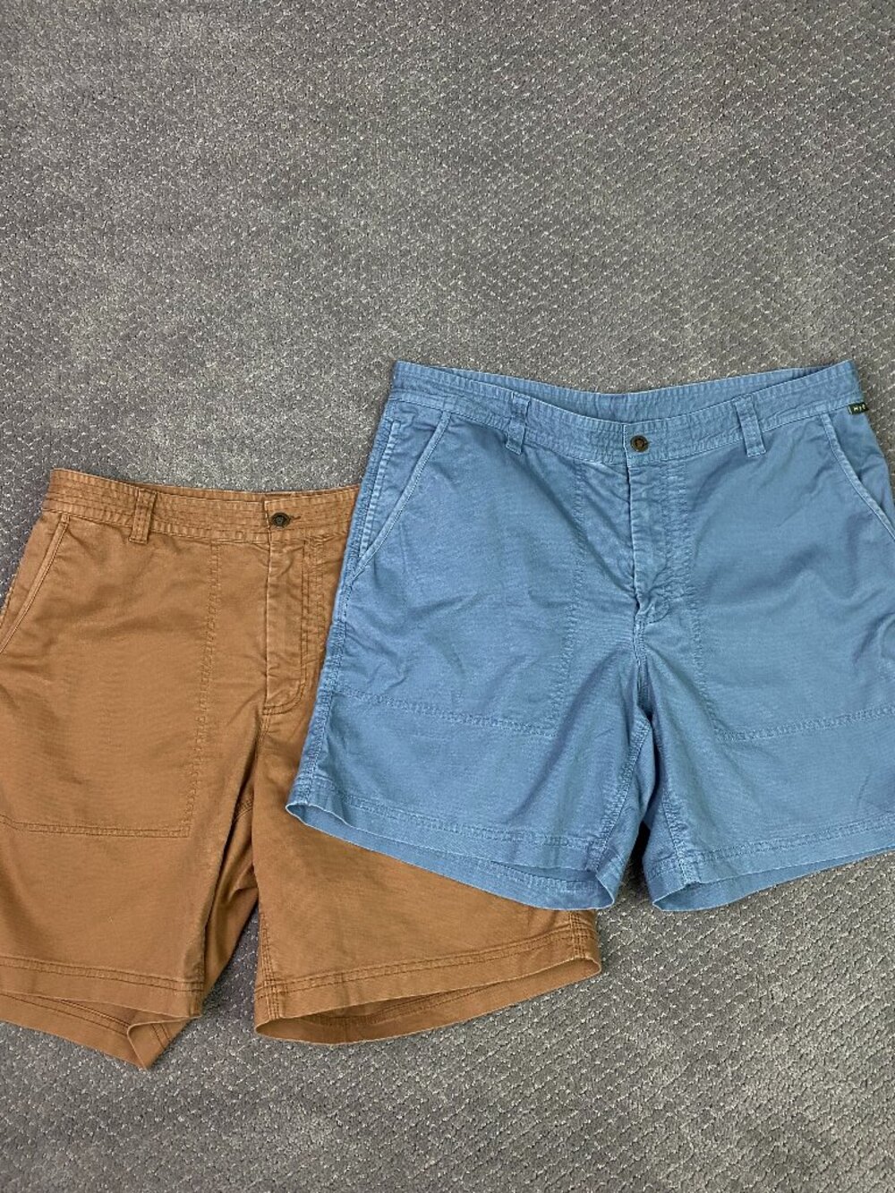 Howler Brothers Clarksville Walk Shorts Lot of 2 Mens 36 Blue Brown Twill Bros